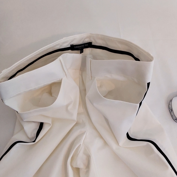 Lafayette 148 strip downtown stretch side stripe pants - Picture 10 of 15